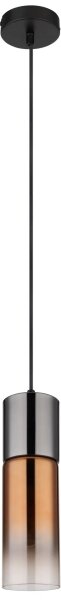 Globo 21000HG - Luster na lanku ANNIKA 1xE27/25W/230V pr. 10,5 cm čierna/medená