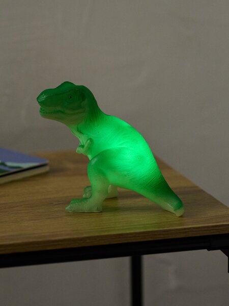 Sinsay - Detská nočná LED lampička v tvare dinosaura - zelená