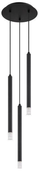 Globo 15629-3 - Luster na lanku BLAKE 3xG9/4W/230V pr. 24 cm čierna