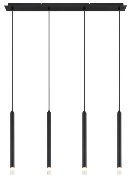 Globo 15629-4 - Luster na lanku BLAKE 4xG9/4W/230V čierna
