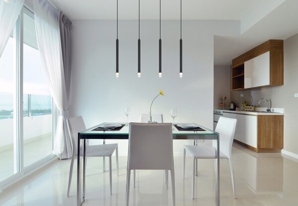 Globo 15629-4 - Luster na lanku BLAKE 4xG9/4W/230V čierna