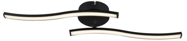 Globo 67178SC - LED Stropné svietidlo ELOISE 2xLED/6W/230V čierna