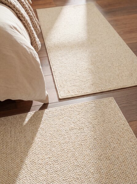 BT Carpet, Spálňová sada Wolly 102843 Creme, 3 diely: 67x140 (2x), 67x250 (1x), biela, spálňa