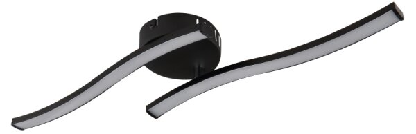 Globo 67178SC - LED Stropné svietidlo ELOISE 2xLED/6W/230V čierna