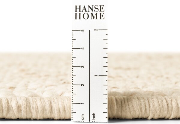 BT Carpet, Kusový koberec Wolly 102843 kruh, 133x133 (priemer) kruh, biela, obývacia izba