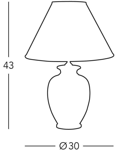 Kolarz 0014.73.6 - Stolná lampa TLAVORIO 1xE27/100W/230V