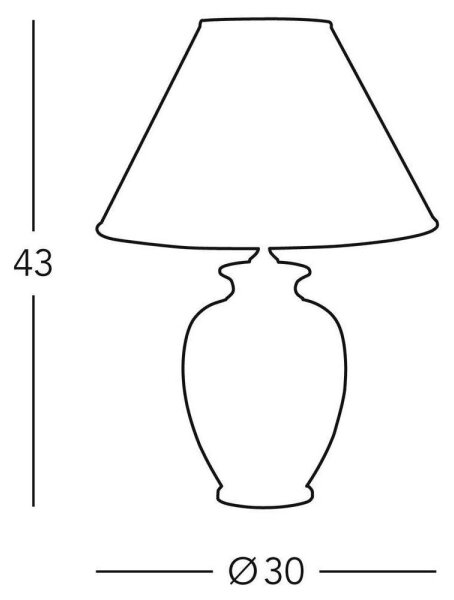 Kolarz 0014.73.4 - Stolová lampa GIARDINO 1xE27/100W/230V
