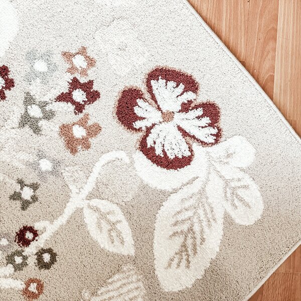 Angel Carpet, Kusový koberec Aurora 25 Beige, 60x110, béžová, kancelária