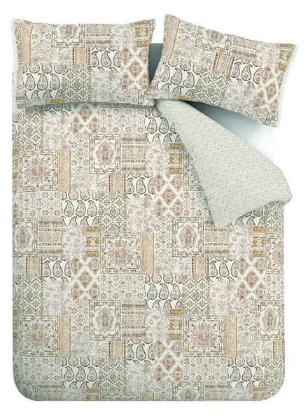 Béžové bavlnené obliečky 200x135 cm Iniko Patchwork - Pineapple Elephant