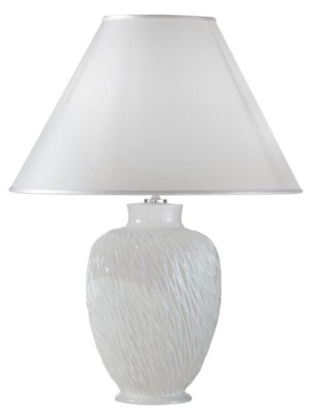 Kolarz A1340.71 - Stolná lampa CHIARA 1xE27/100W/230V biela pr. 40 cm