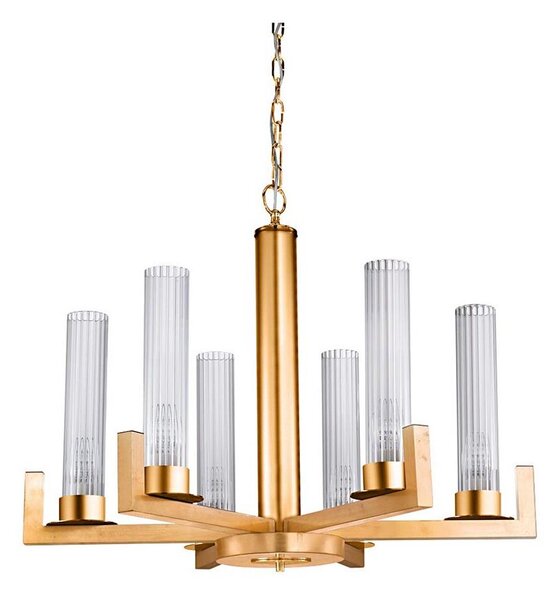 Kolarz 6009.80630 - Luster na reťazi RAGGIO 6xE14/25W/230V 24K zlato
