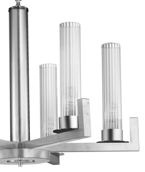 Kolarz 6009.80650 - Luster na reťazi RAGGIO 6xE14/25W/230V striebro