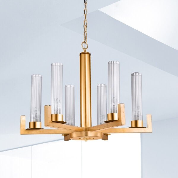 Kolarz 6009.80630 - Luster na reťazi RAGGIO 6xE14/25W/230V 24K zlato
