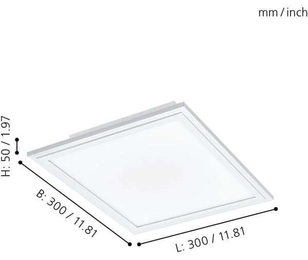 Eglo 900044 - LED Stmievateľné stropné svietidlo SALOBRENA-Z LED/15,3W/230V biela