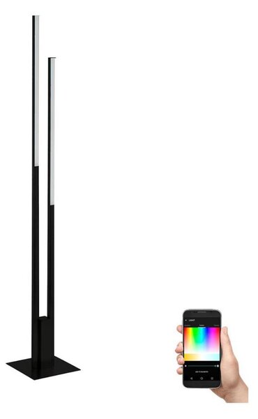 Eglo 900082 - LED RGBW Stmievateľná stojacia lampa FRAIOLI-Z2xLED/16W/230V čierna