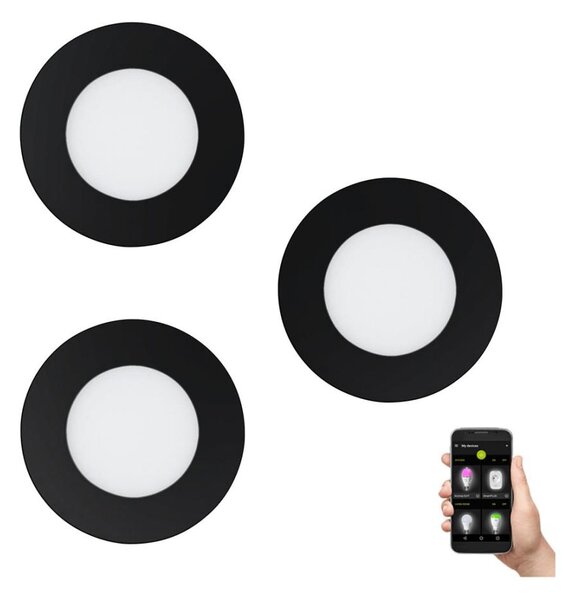 Eglo 900105-SADA 3xLED Stmievateľné kúpeľňové svietidlo FUEVA-ZLED/2,8W/230V IP44