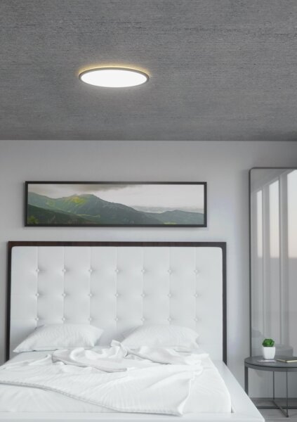 Eglo 31704-LED RGBW stmievateľné stropné svietidlo ROVITO-Z 1xLED/16,5W/230V pr.42cm čierna