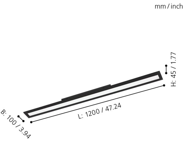 Eglo 900095 - LED Stmievateľné stropné svietidlo SALOBRENA-Z LED/33,5W/230V