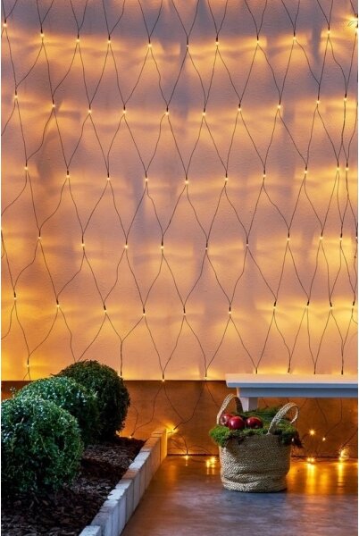 Eglo 410827 - LED Vonkajšia vianočná reťaz GOLDEN 160xLED 2m IP44 teplá biela