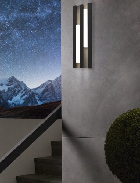 Eglo 900118 - LED Vonkajšie nástenné svietidlo FANDINA 2xLED/4,2W/230V IP55