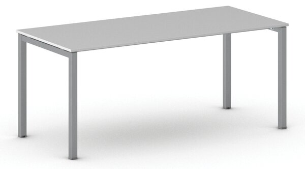 Kancelársky stôl METAL 180x80 cm, sivá