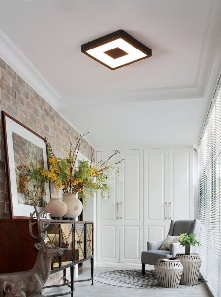 Eglo 900283 - LED Vonkajšie stropné svietidlo IPHIAS LED/17W/230V IP44 čierna