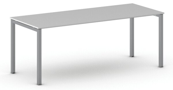 Kancelársky stôl METAL 200x80 cm, sivá