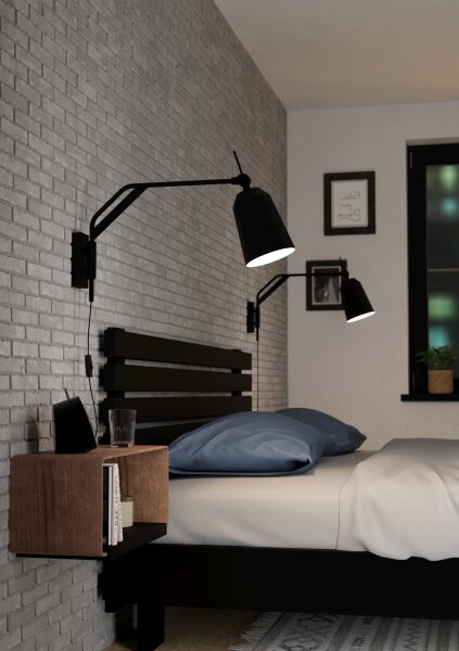 Eglo 900157 - Nástenná lampa LORETO 1xE27/40W/230V