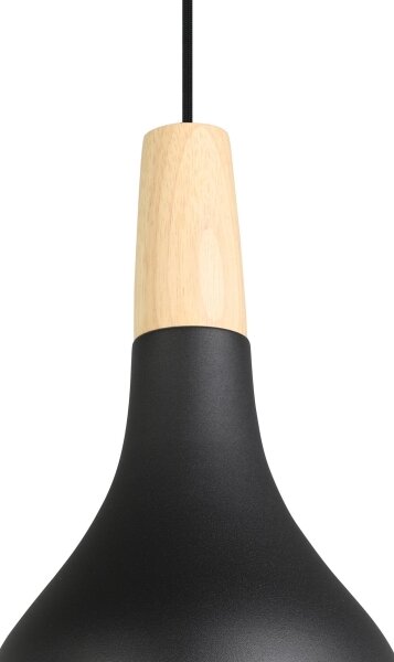 Eglo 900161 - Luster na lanku SABINAR 1xE27/40W/230V pr. 18 cm čierna