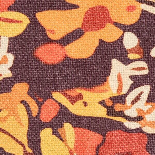 Pikniková deka červená polyester 200 x 200 cm ručná výroba so strapcami kvetovaný vzor moderný štýl záhrada exteriér