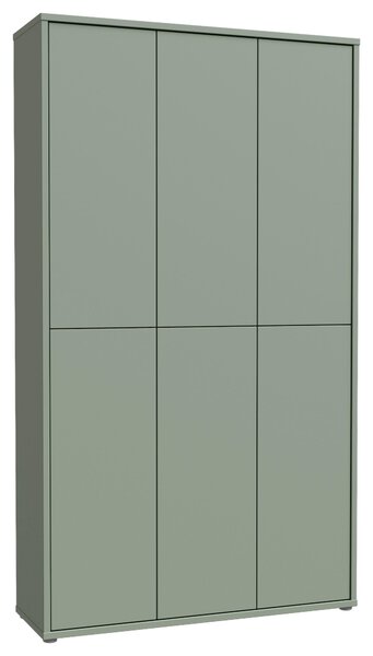 SKRINKA NA TOPÁNKY, šalviovozelená, 109,2/191,9/34,9 cm Xora - Online Only drobný nábytok, Online Only