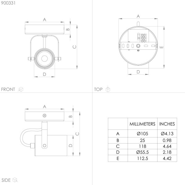 Eglo 900331 - LED Bodové svietidlo SOREGO 1xGU10/3W/230V