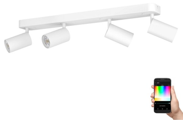 Eglo 900339 - LED RGBW Stmievateľné bodové svietidlo TELIMBELA-Z 4xGU10/4,9W/230V