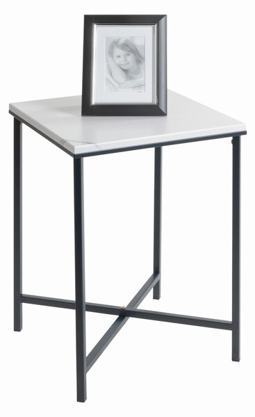 PRÍRUČNÝ STOLÍK, antracitová, biela - Stolíky do obývačky, Online Only