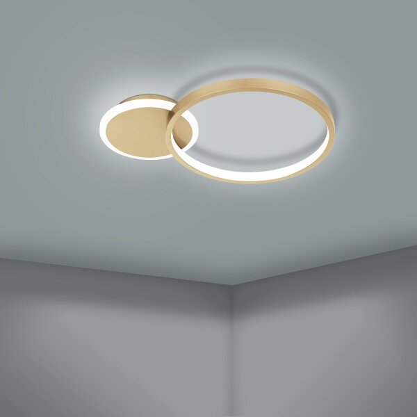 Eglo 900423 - LED Stmievateľné stropné svietidlo GAFARES LED/15W/230V zlatá + DO