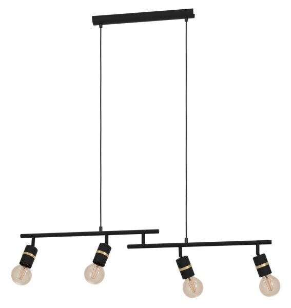Eglo 900177 - Luster na lanku LURONE 4xE27/10W/230V