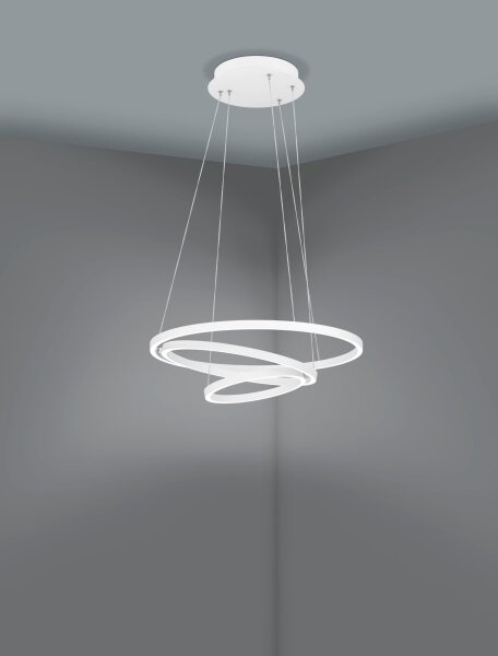 Eglo 900478 - LED Stmievateľný luster na lanku LOBINERO-Z LED/43,2W/230V biela