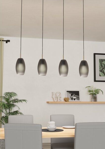 Eglo 900508 - Luster na lanku BATISTA 4xE27/40W/230V