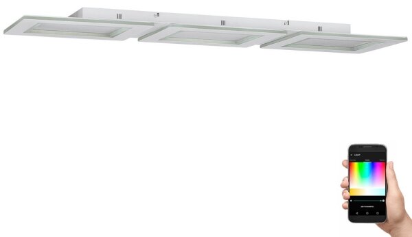Eglo 900482 - LED RGBW Stmievateľné stropné svietidlo PADROGIANO-Z LED/42,5W/230V
