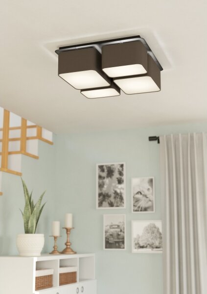 Eglo 900524 - Stropné svietidlo MORDAZO 4xE27/28W/230V