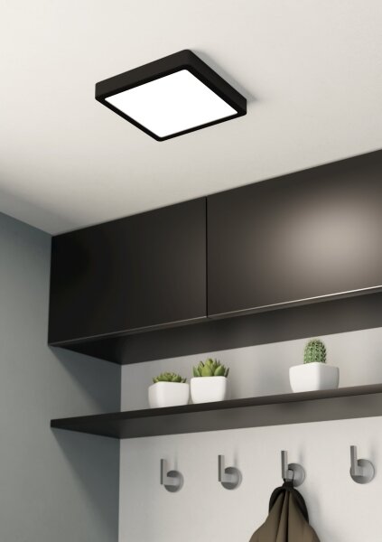 Eglo 900587 - LED stmievateľné stropné svietidlo FUEVA LED/17W/230V čierne