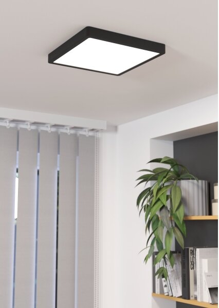 Eglo 900588 - LED stmievateľné stropné svietidlo FUEVA LED/20,5W/230V čierna