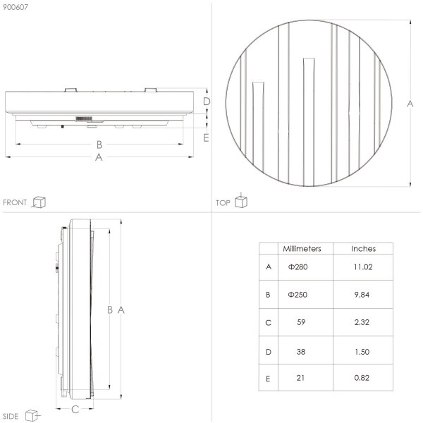 Eglo 900607 - LED Stropné svietidlo FERENTINO LED/10W/230V pr. 28 cm