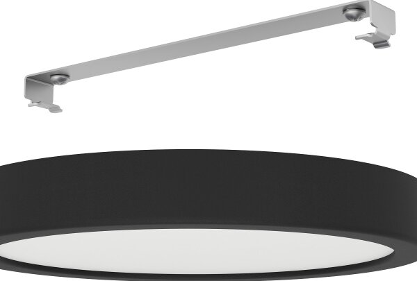Eglo 900653 - LED kúpeľňové stropné svietidlo FUEVA LED/17W/230V čierne IP44