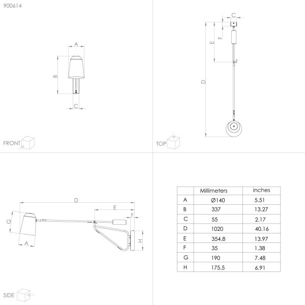 Eglo 900614 - Nástenná lampa LORETO 1xE27/28W/230V