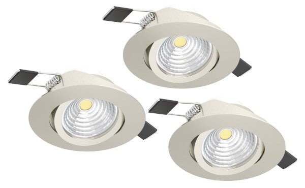 Eglo 900746 - SADA 3xLED Stmievateľné svietidlo SALICETO 3xLED/6W/230V chróm