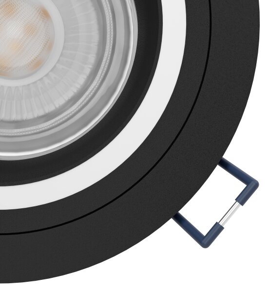 Eglo 900764 - LED RGBW Stmievateľné podhľadové svietidlo CAROSSO-Z 4,7W/230V čierna