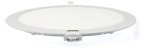 BERGE LED panel kruhový - 300x300x17mm vstavaný - 24W - 230V - 1900Lm - teplá biela