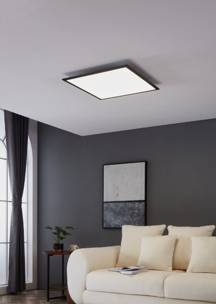Eglo 900819 - LED Stropné svietidlo SALOBRENA LED/33W/230V 60x60 cm čierna