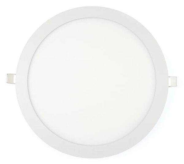 BERGE LED panel kruhový - 300x300x17mm vstavaný - 24W - 230V - 1900Lm - teplá biela